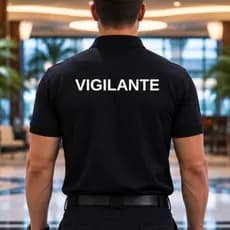 Camisa Vigilante Gola Polo Camiseta Polo Piquet PA Premium Blusa Profissional Vigilante Preta