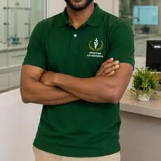 Camisa Medicina Veterinária Polo Uniforme Camiseta Gola Polo Profissional Veterinário Pet Estudantes Veterinária