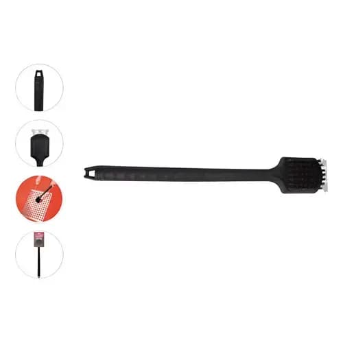 Escova Nylon Limpeza Churrasqueira C/ Cabo Limpa Grelha - Mor