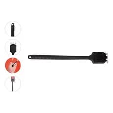 Escova Nylon Limpeza Churrasqueira C/ Cabo Limpa Grelha - Mor