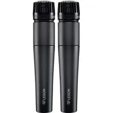 Kit 2 Microfones Dinâmico Para Instrumentos Leson Sm57 Pro