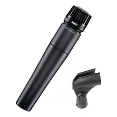 Microfone Dinâmico Para Instrumentos Profissional Leson Sm57 Percussão Bateria Guitarra Violão Baixo