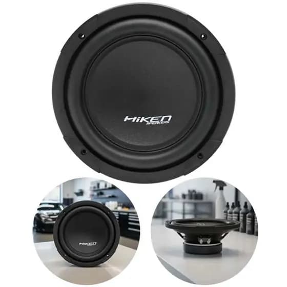 Alto Falante Subwoofer Slim 8 Pol 200 Watts Rms 4 Ohms Hiken som de carro paredão automotivo
