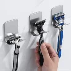 Vittak Suporte Porta Lâmina Barbear Inox Aparelho Gillette Gilete Barbeador Dupla Face Cola - 1, 2, 5 ou 10 unidades