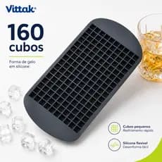 Vittak Forma De Gelo Silicone 160 Mini Cubos Forminha Flexível