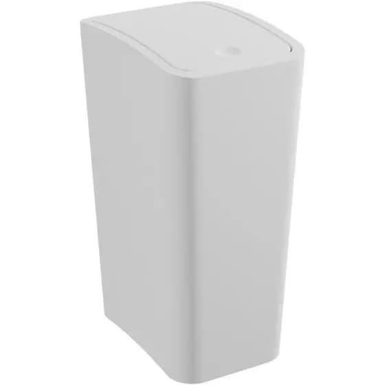 Vittak Lixeira Com Tampa Click 8 Litros Branca Para Banheiro, Cozinha e Escritório – Design Compacto