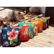 Capa De Almofada Colorida Chita Estampada 45x45cm ou 65x65cm