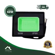 REFLETOR LED VERDE 50W HOLOFOTE 110/220V A PROVA D'ÁGUA