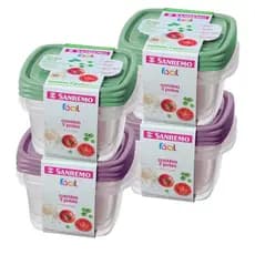Pote Plastico Conjunto 3 Potes Facil 800Ml Sanremo