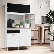 Armário Cozinha Compacta Organizador Duda 172x90x35cm Com Gaveta Várias Cores