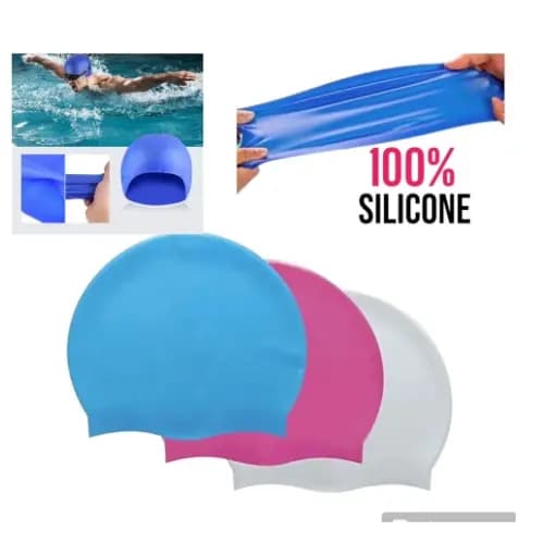 Touca De Silicone Para Natacao Jovens E Adultos