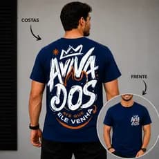 Camiseta Gospel Aviva dos Unissex Camisa Cristã Evangélica Masculina Frase Bíblica Estampada Streetwear Premium