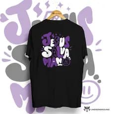 Camiseta Gospel Streetwear Camisa Masculina 100% Algodão Jesus Salva Mano Unisex Cristã
