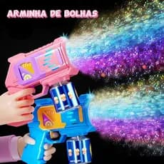 Kit 3 Peças (ATACADO) Máquina De Bolhas de Sabão 10 Furos máquina de bolha de sabão presente de aniversário automática