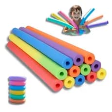 Boia Espaguete Macarrão Piscina Flutuador Natação Furo Resistente Versátil Praia Segurança