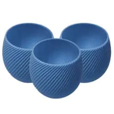 Kit Com 3 Vasos N7 (pequeno) | AZUL BEBÊ