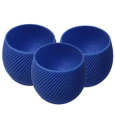 Kit Com 3 Vasos N7 (pequeno) | AZUL ROYAL