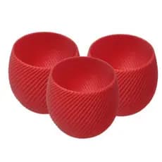 Kit Com 3 Vasos N7 (pequeno) | VERMELHO