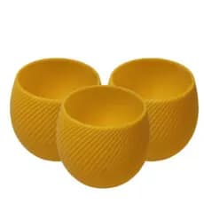 Kit Com 3 Vasos N7 (pequeno) | AMARELO