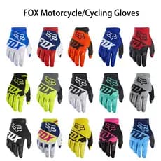 001 FOX Luvas Motocicleta Bicicleta Ciclismo Para Homens Mulheres Ciclo motor Equitação Luva De Dedo Cheio Piloto De Cor