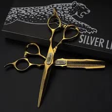 6.0 Tesoura De Cabeleireiro Profissional Corte De Cabelo Conjunto De Desbaste