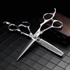 6 Polegada Tesoura De Cabeleireiro Profissional De Alta Qualidade Corte Cabelo + Desbaste Conjunto Salão Barbeiro
