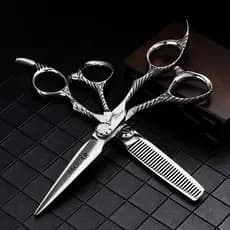 Profissional 6 Polegada Tesoura De Cabelo Alta Qualidade Corte + Desbaste Conjunto Salão Cabeleireiro Para Barbearia