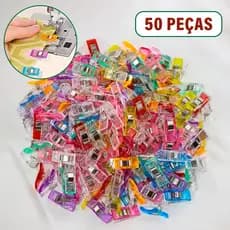 50 Clipes De Costura Prendedor Pregador Grampo Multiuso Para Tecido Artesanato Patchwork Scrapbook