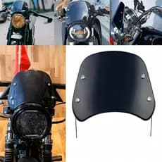 Para-Brisa Bolha Para Moto Farol Redondo Esportiva Defletor Vento Dianteiro Carenagem Protetor YM SZ