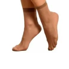 Kit 10 Pares de Meia Soquete Fina Feminina