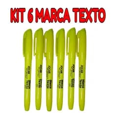 MARCA TEXTO LEO&LEO KIT COM 6 MARCA TEXTO