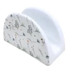 Porta Guardanapo de Mesa - Porcelana Decorada Arabesco