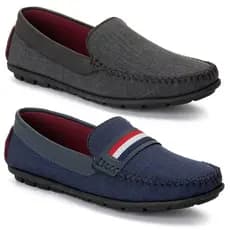 MOCASSIM SOCIAL SAPATILHA SLIP ON KIT 2 PARES G2M MATERIAL JEANS SOLADO DE BORRACHA
