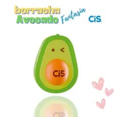 BORRACHA FANTASIA ABACATE ESCOLAR- CIS