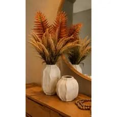 Vasos Decorativos Gama offwhite cerâmica decoração sala Home decor