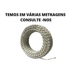2mts Cabo Híbrido 6mm Alta Temperatura 750v Até 400 Graus