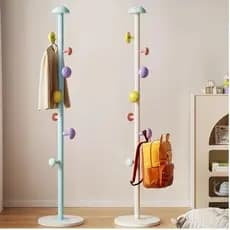 Cabide criativo em formato de cogumelo cabide de chão para roupas e chapéus infantis, Armazenar para quarto