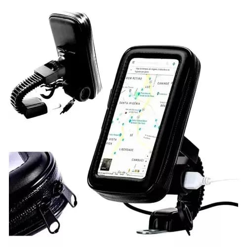 Suporte Case Impermeavel Para Smartphone Ate 6.7" Guidao Do Moto