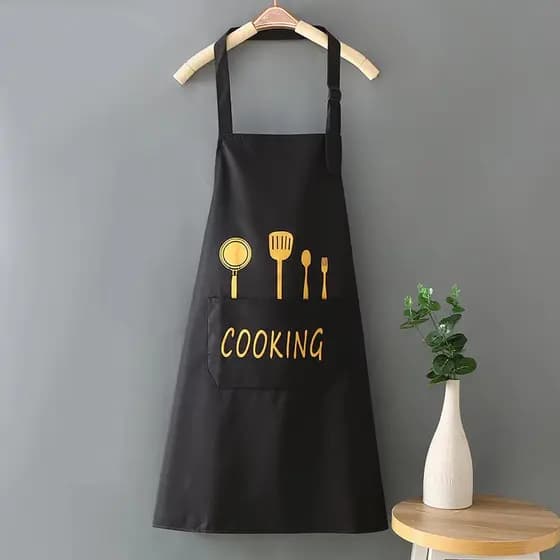 Avental de cozinha para cozinha doméstica para homens e mulheres impermeável à prova de óleo