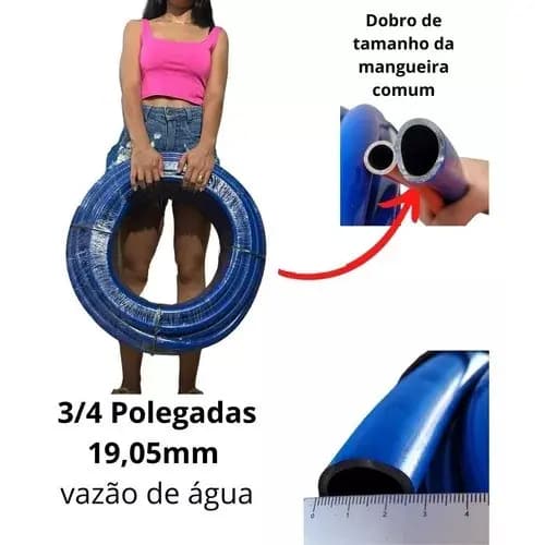 Mangueira Grossa Jardim 3/4 polegadas 100 metros para poço artesiano forte 20-30-40-50-60 Metr
