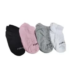 Kit com 3, 6, 12, 15 ou 18 Pares de Meias Femininas Soquete 100% Algodão