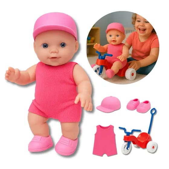 Bebê Reborn para Crianças com Roupas e Acessórios