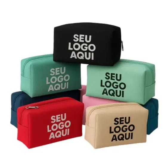 KIT 10/20/30 Necessaire Personalizada Com Nome / Casamento / logomarca / formatura