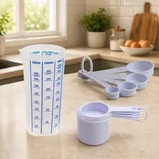 Kit Medidores - Xícara, Colher E Copo Leve E Resistentes - 9 peças - medidas para todo tipo de receitas