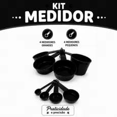 Kit 8 peças Medidor de cozinha para receitas para confeiteiros e amantes da cozinha