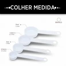 Kit Colheres Medidoras Branco 4 Peças Dosador Cozinha Confeitaria