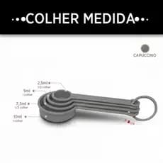 Kit Colheres Medidoras Cappuccino 4 Peças Dosador Cozinha Confeitaria