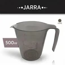 Jarra Medidora Graduada 500ml Fumê Plástico Resistente Cozinha