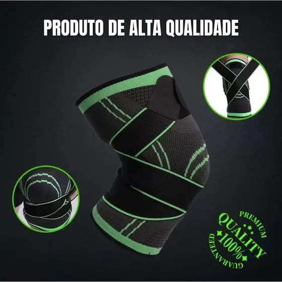 Joelheira Estabilizadora De Compressão 360º - Ortopédica Musculação Basquete Esportiva UNIDADE