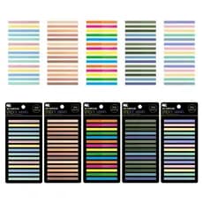 【JY】10/5/2 PACKS Adesivos Fluorescentes Extremamente Finos , De Marcadores , Índice PET , Papelaria
